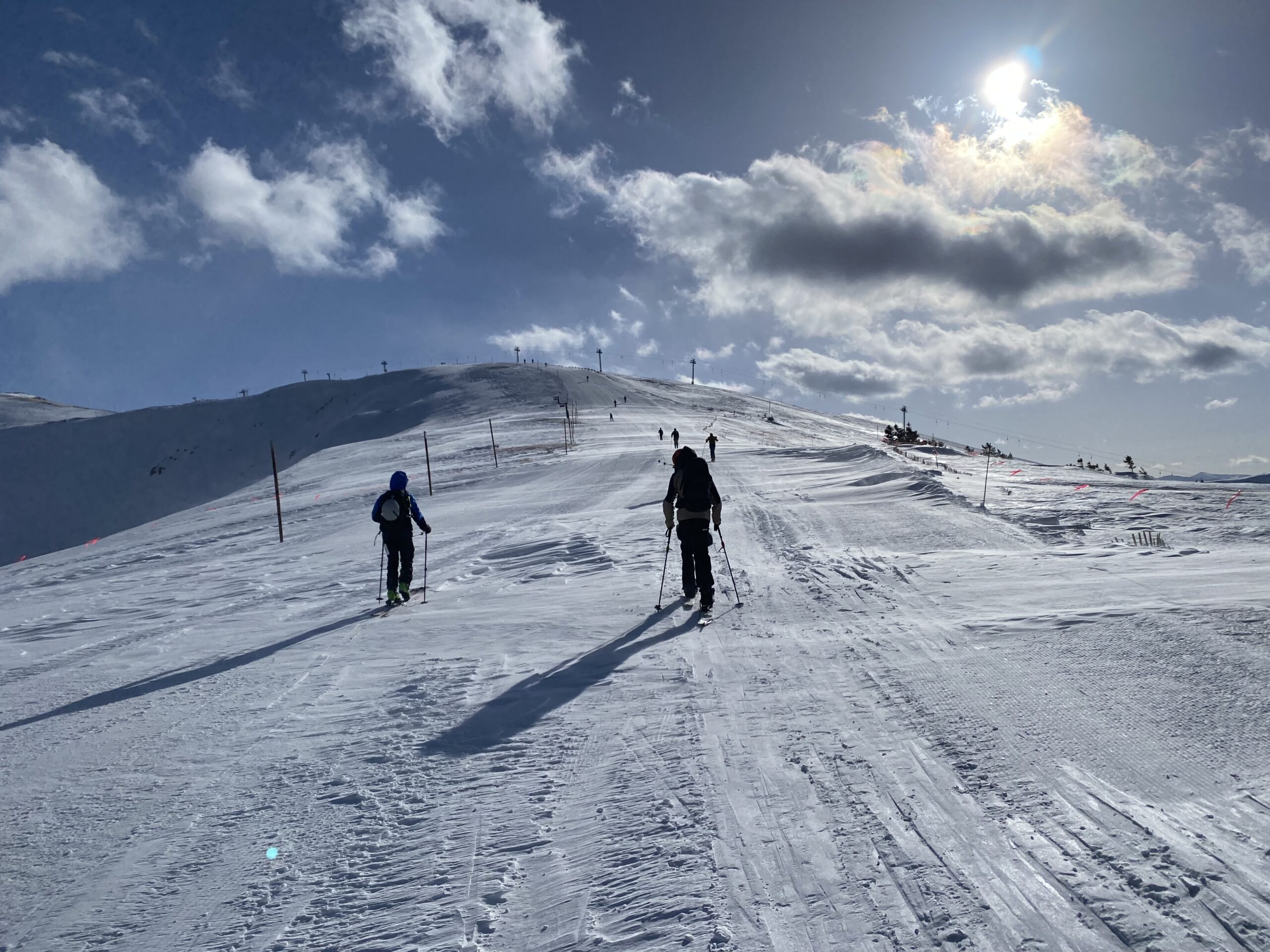 uphill at Copper Mountain Colorado